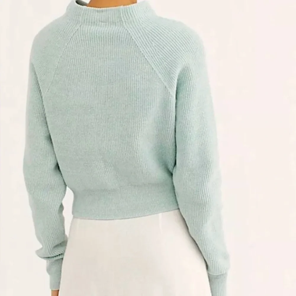 Free People Mint Green Too Good Pullover Sweater Size Large - Picture 2 of 10